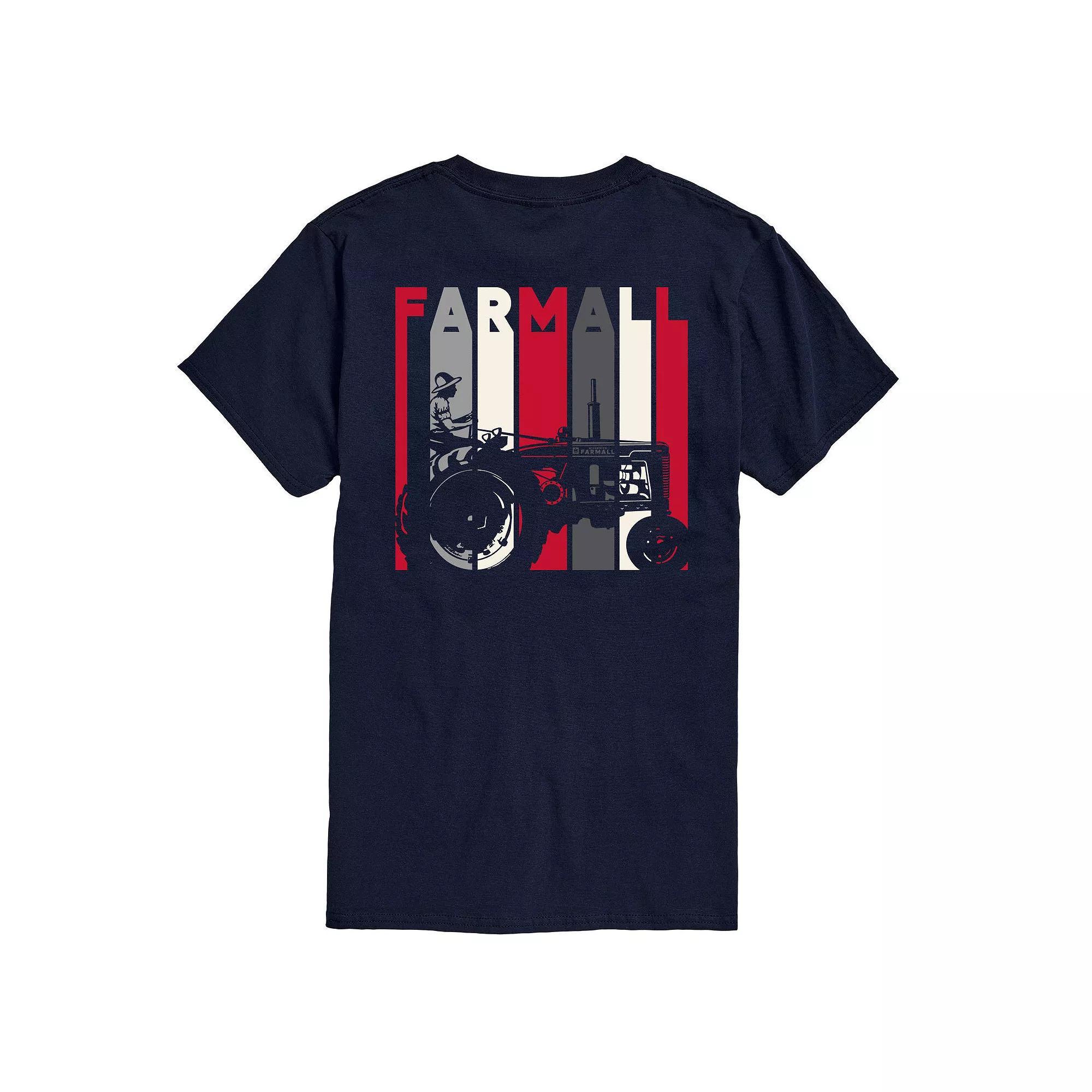 Big & Tall Case IH Tractor Bars Tee, Mens Blue Product Image