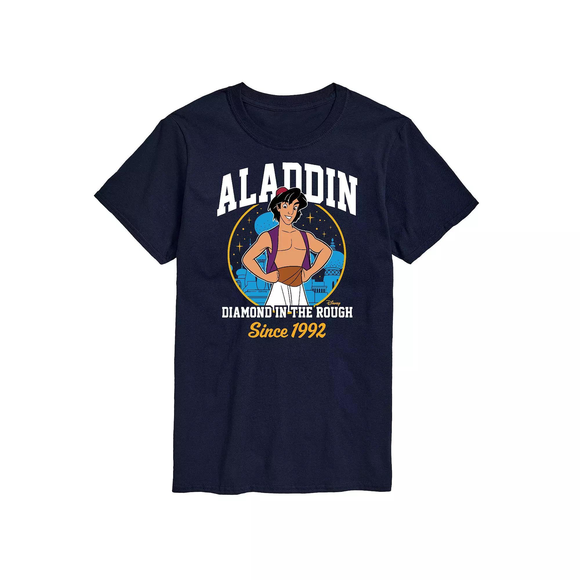 Disney Princess Big & Tall Aladdin Collegiate Graphic Tee, Mens Product Image