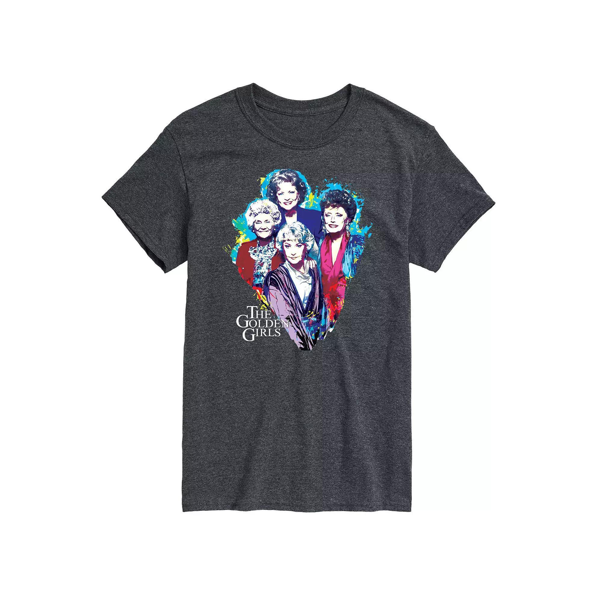 Mens Golden Girls Paint Splatter Group Tee Product Image