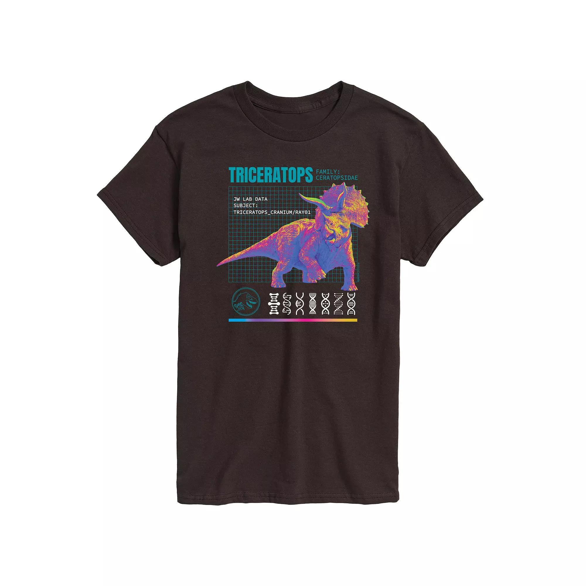 Mens Jurassic World Triceratops Graphic Tee Product Image