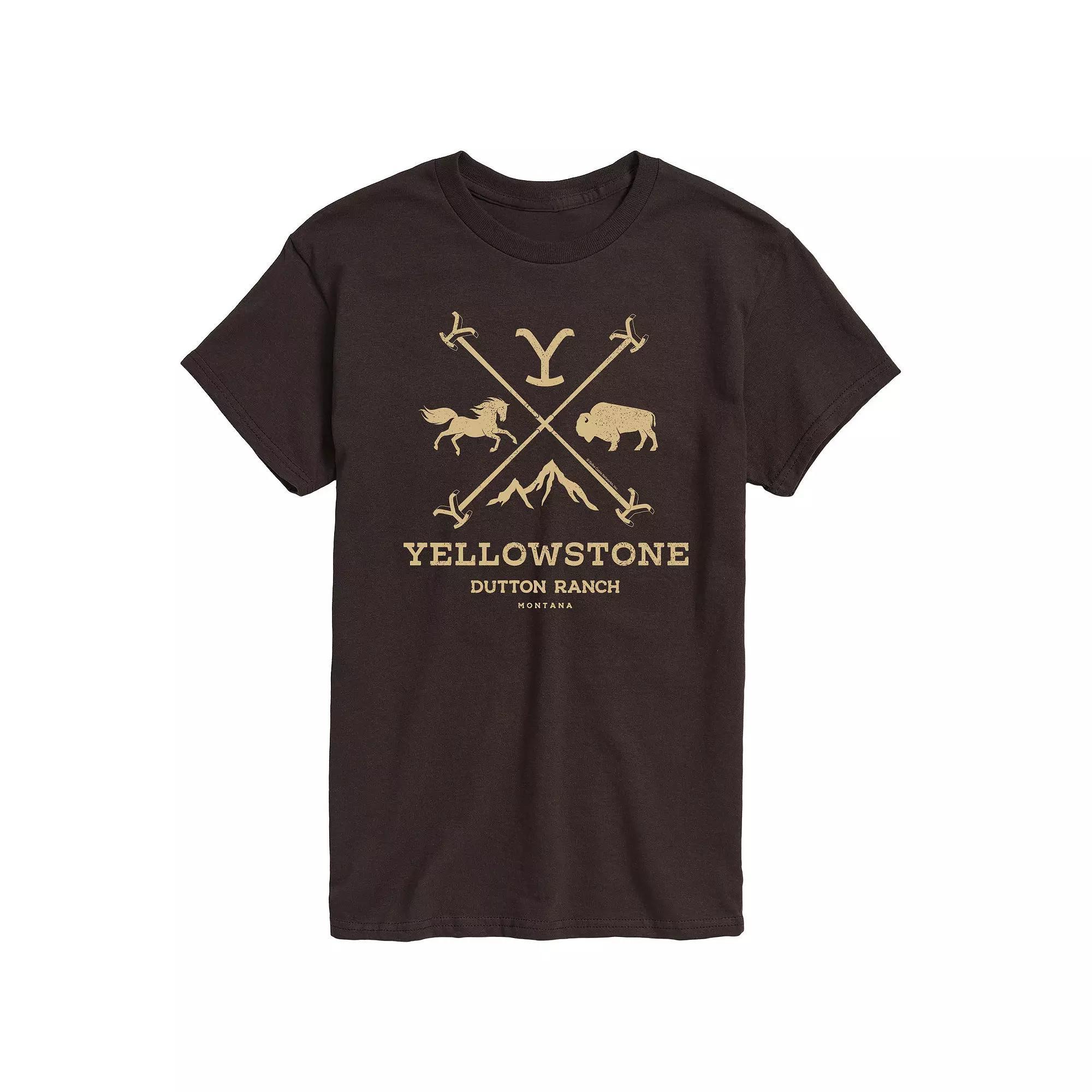 Big & Tall Yellowstone Iron Logo Graphic Tee, Mens Product Image