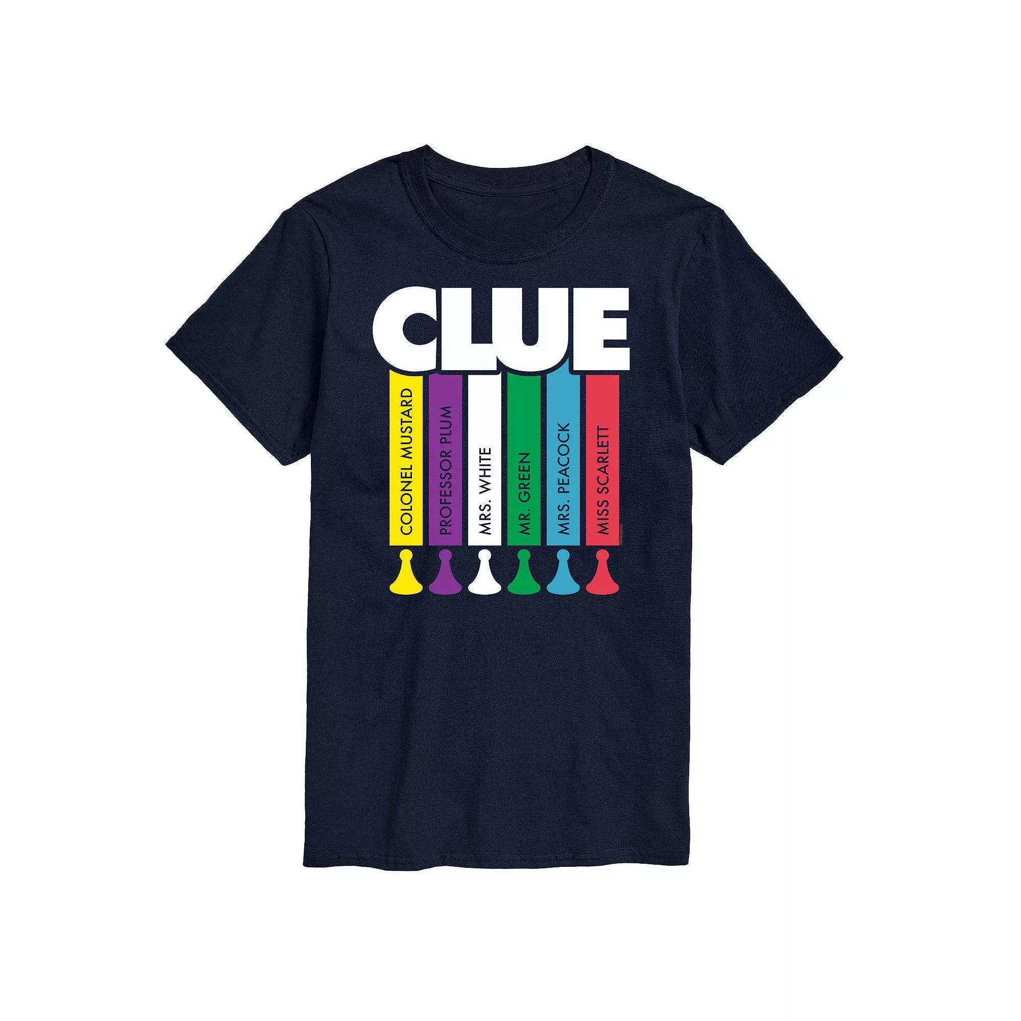 Men's Clue Logo Characters Graphic Tee, Size: Large, Black Product Image