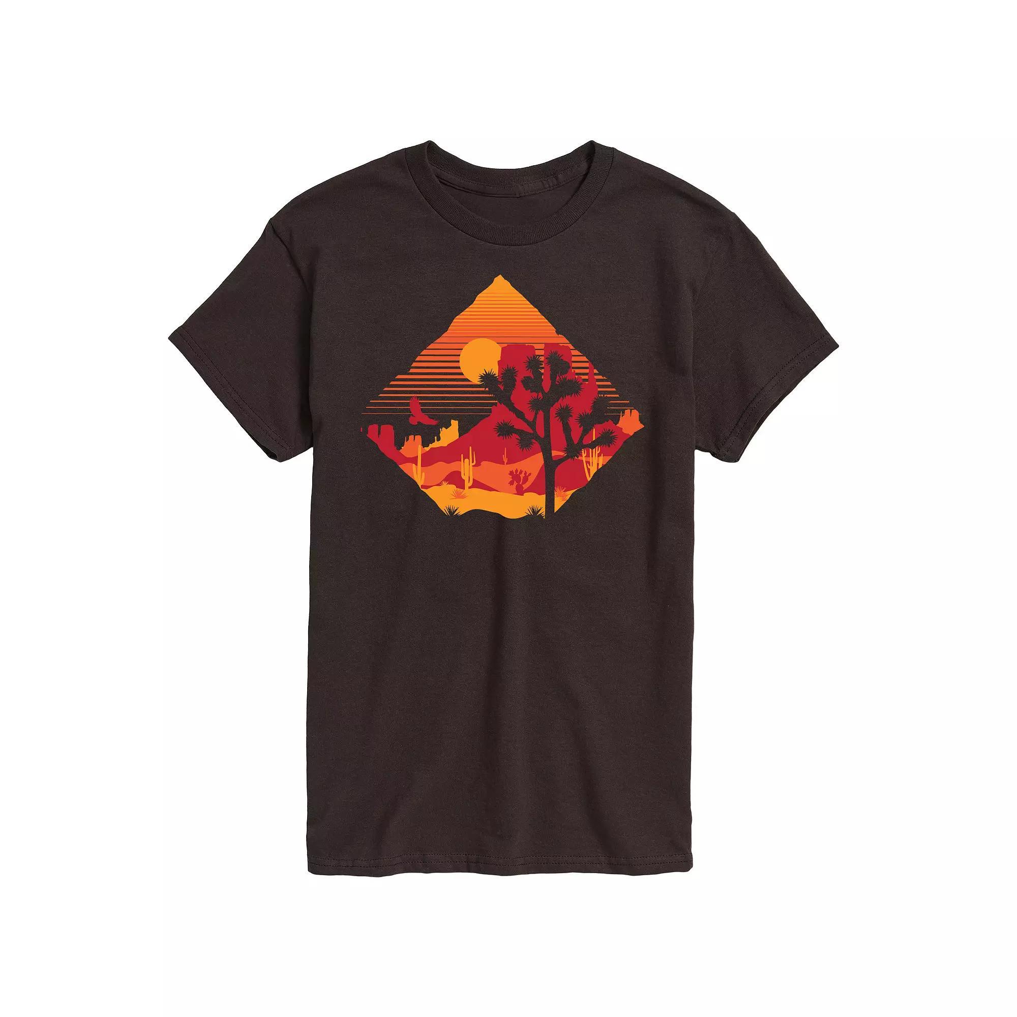Mens Desert Sunset Graphic Tee Product Image