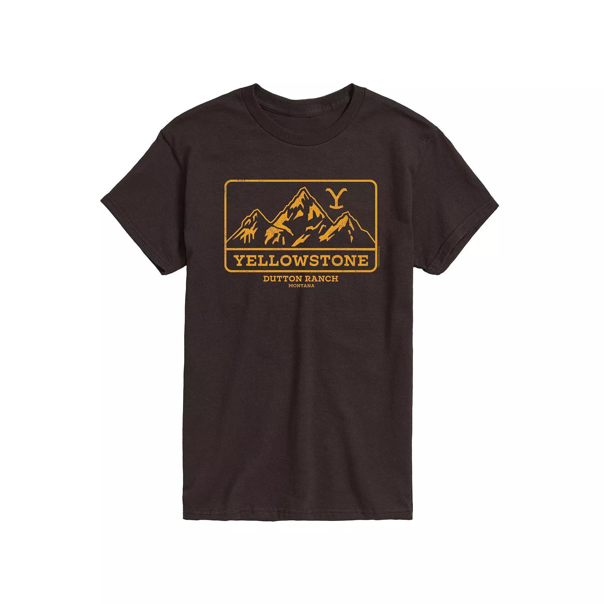 Men's Yellowstone Outdoor Scene Tee, Size: XXL, Dark Brown Product Image