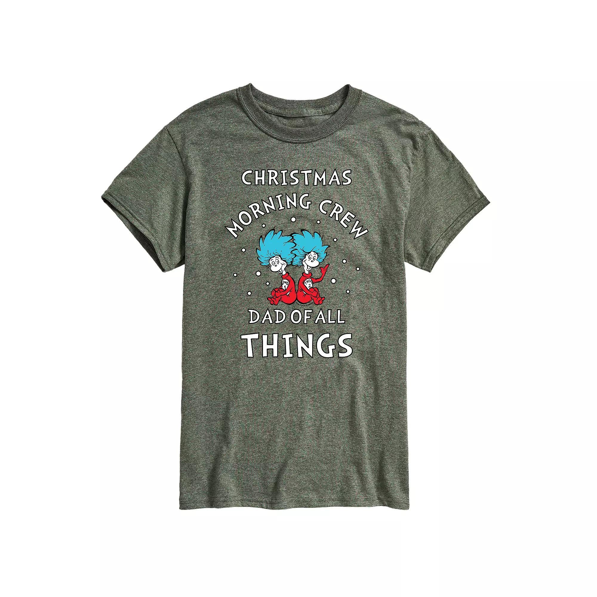 Men's Dr. Seuss Christmas Morning Tee, Size: XL, Gray Product Image