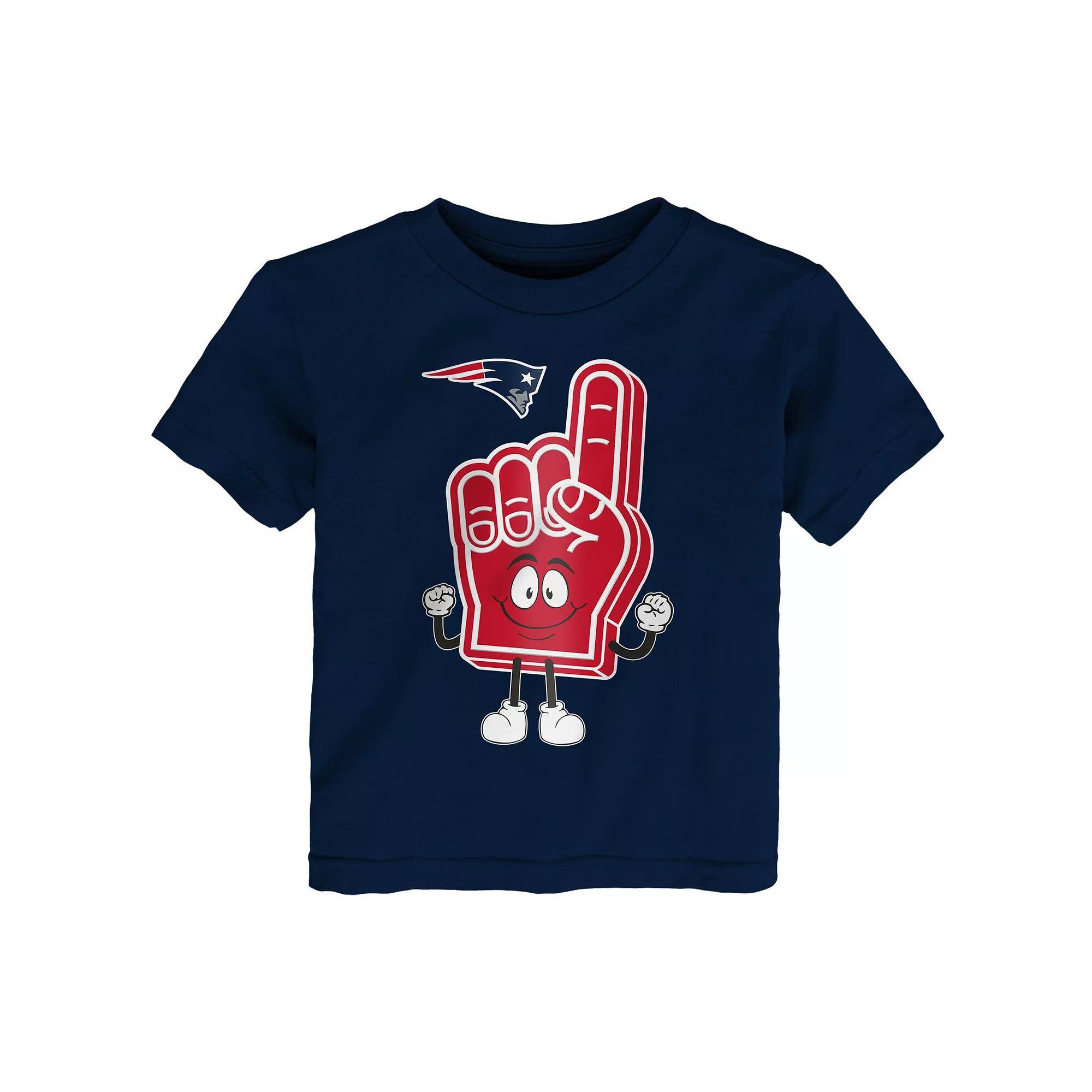 Infant Navy New England Patriots Handy Man T-Shirt, Boy's, Size: 18 Months, Blue Product Image