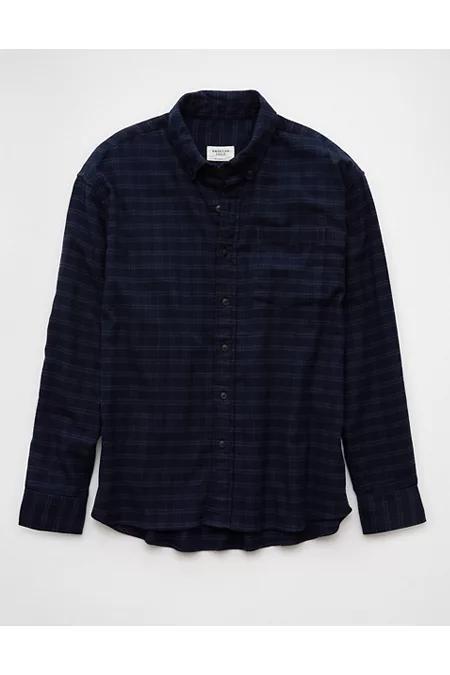 AE Everyday Plaid Flannel Button-Up Shirt Men's Product Image