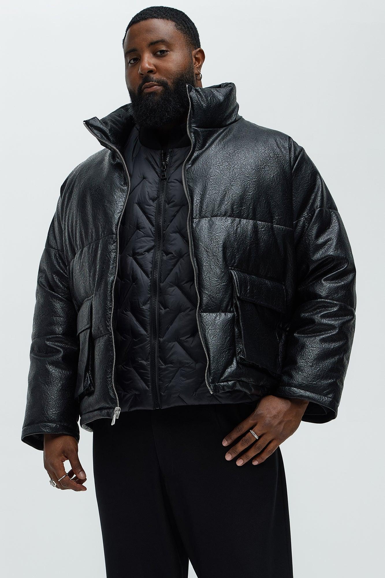 Stunt So Hard Puffer Jacket - Black Male Product Image