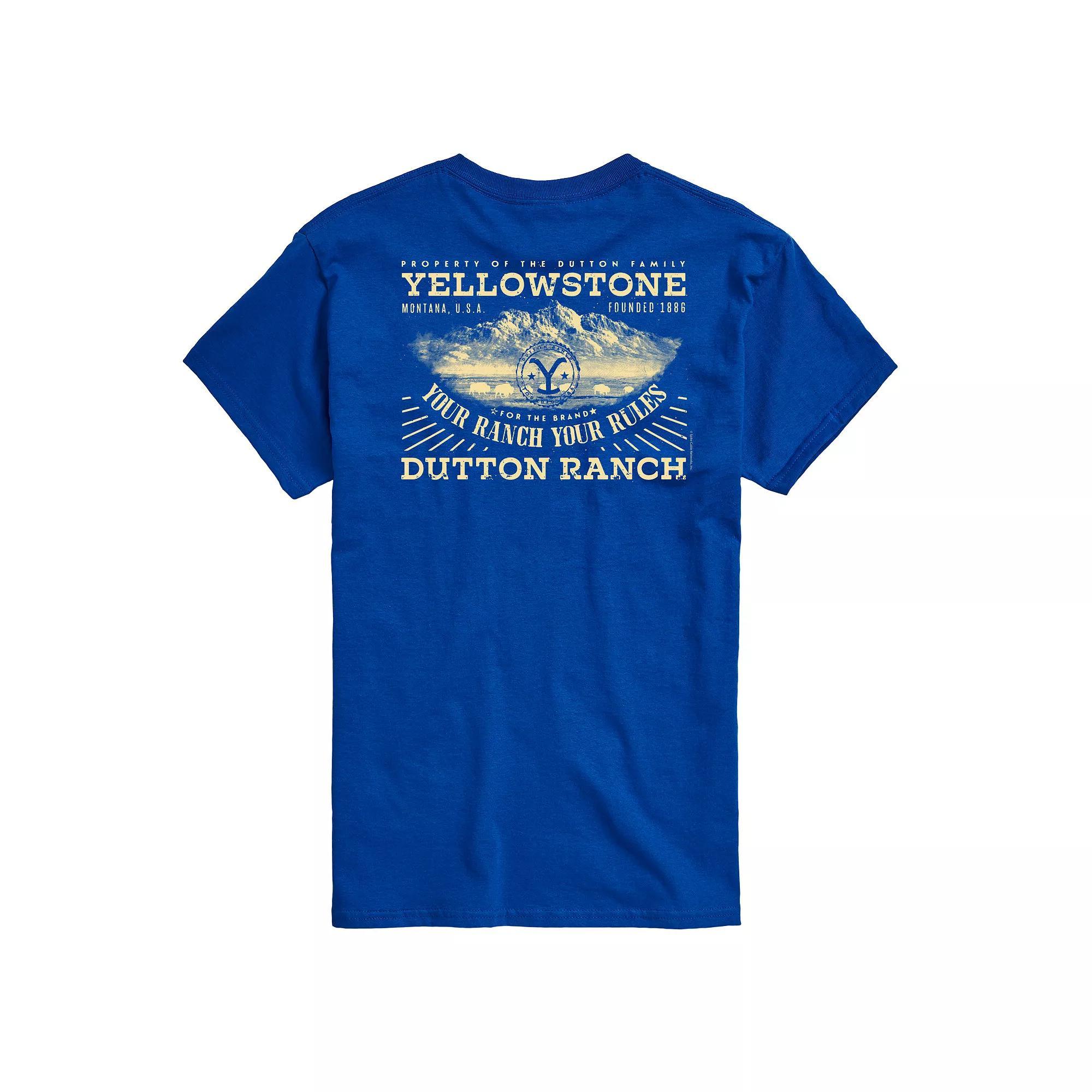 Mens Yellowstone Property Of Dutton Family Graphic Tee Red Product Image