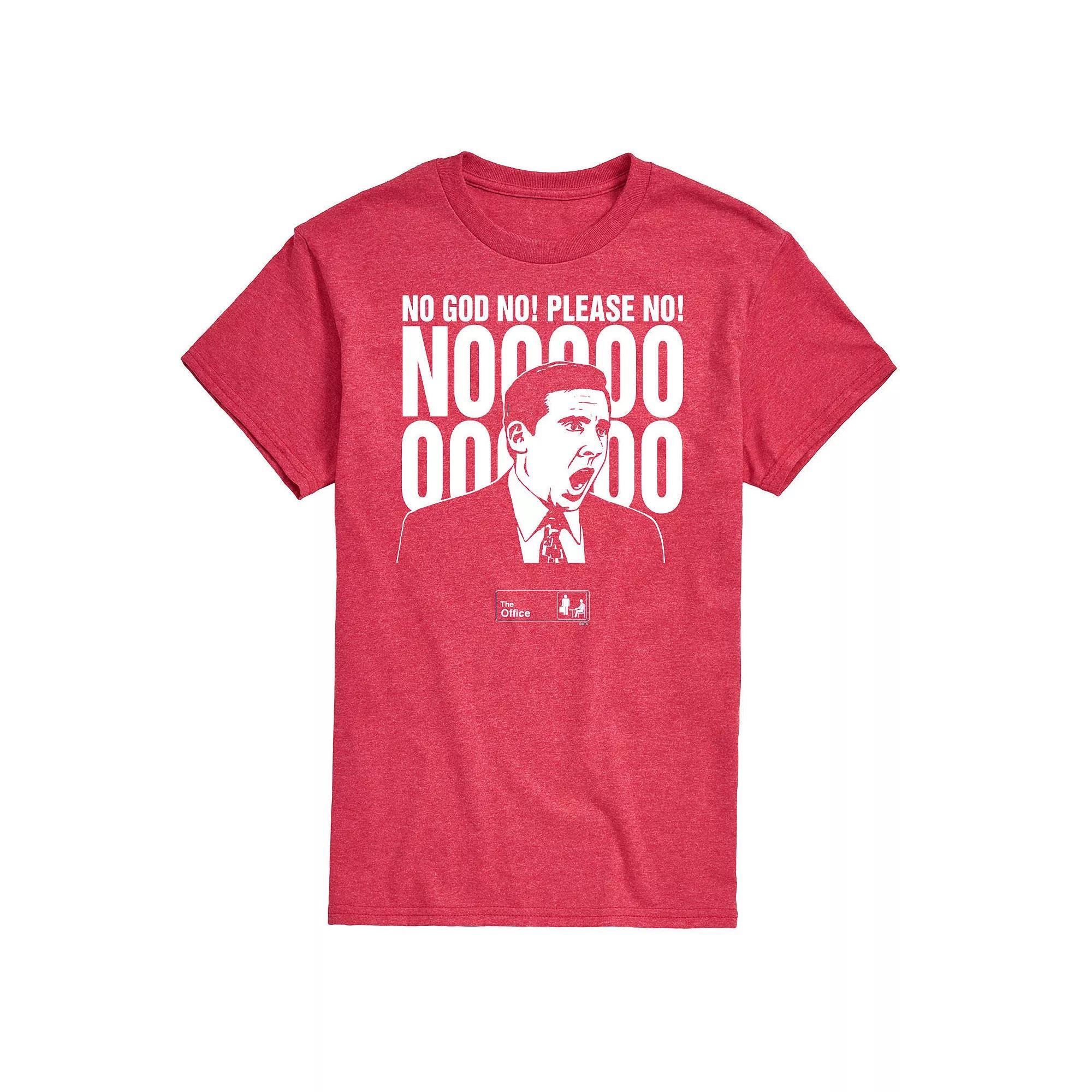 Mens The Office No God Please No Tee Product Image