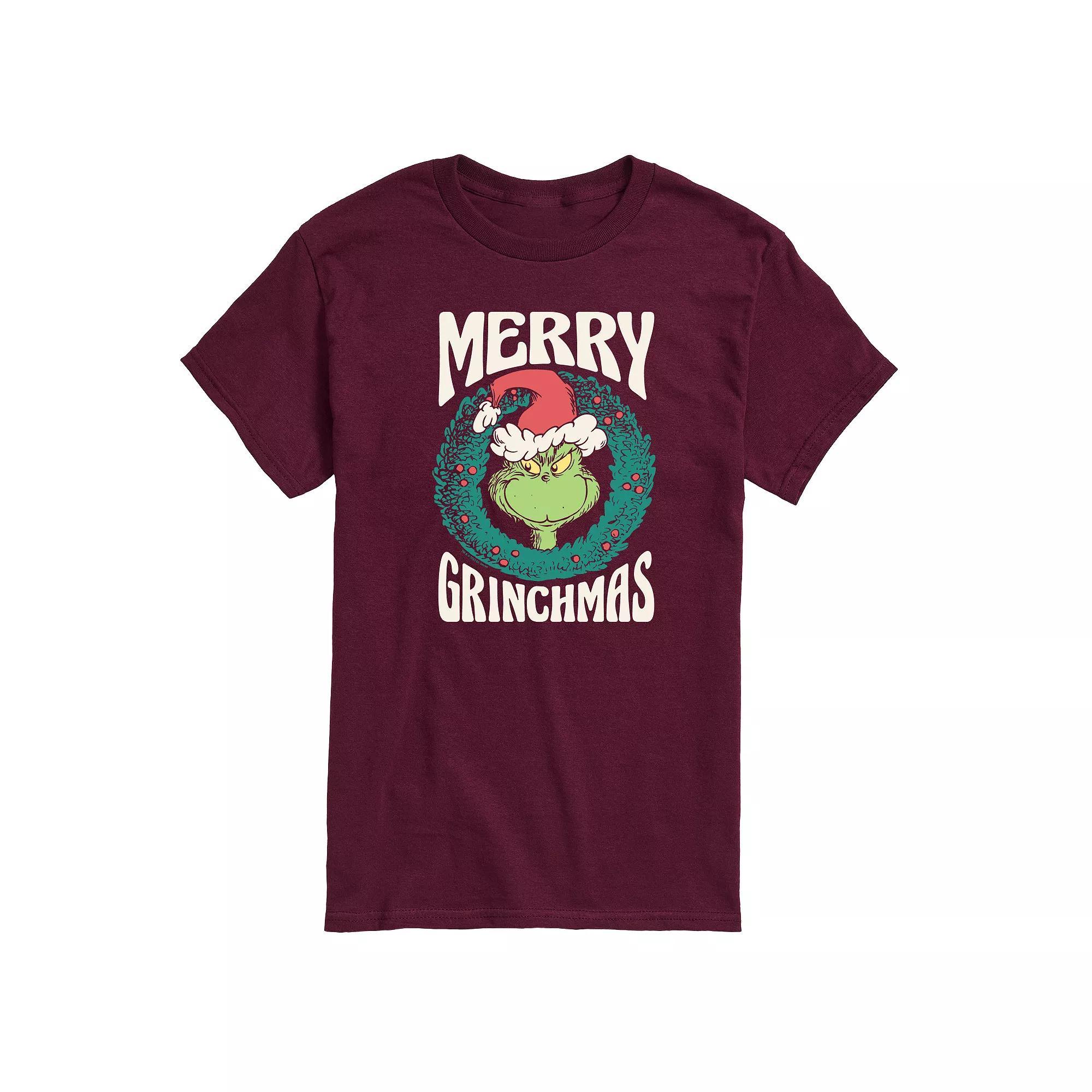 Mens Dr. Seuss The Grinch Merry Grinchmas Graphic Tee Product Image