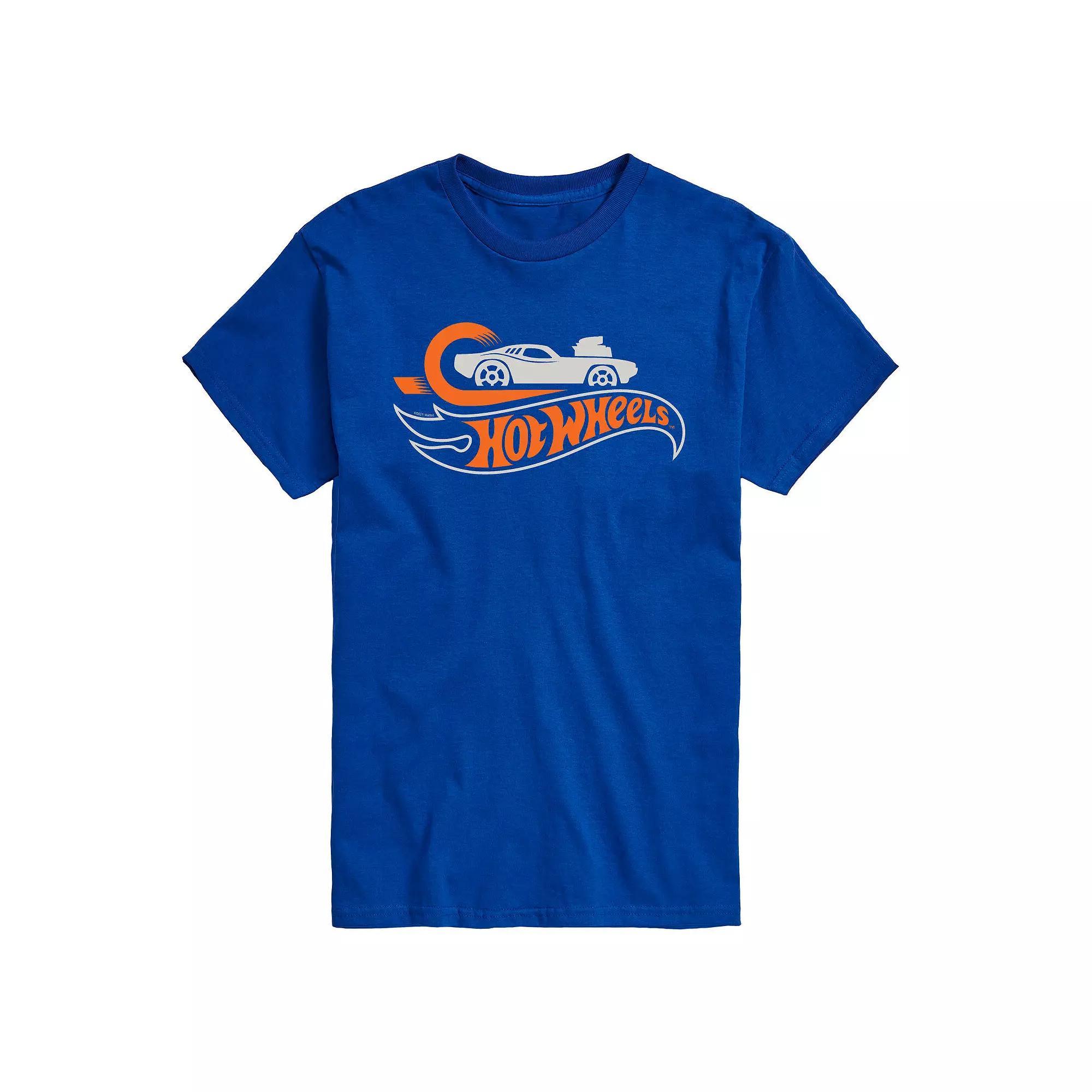 Men's Hot Wheels Logo Tee, Size: XXL, Blue Product Image