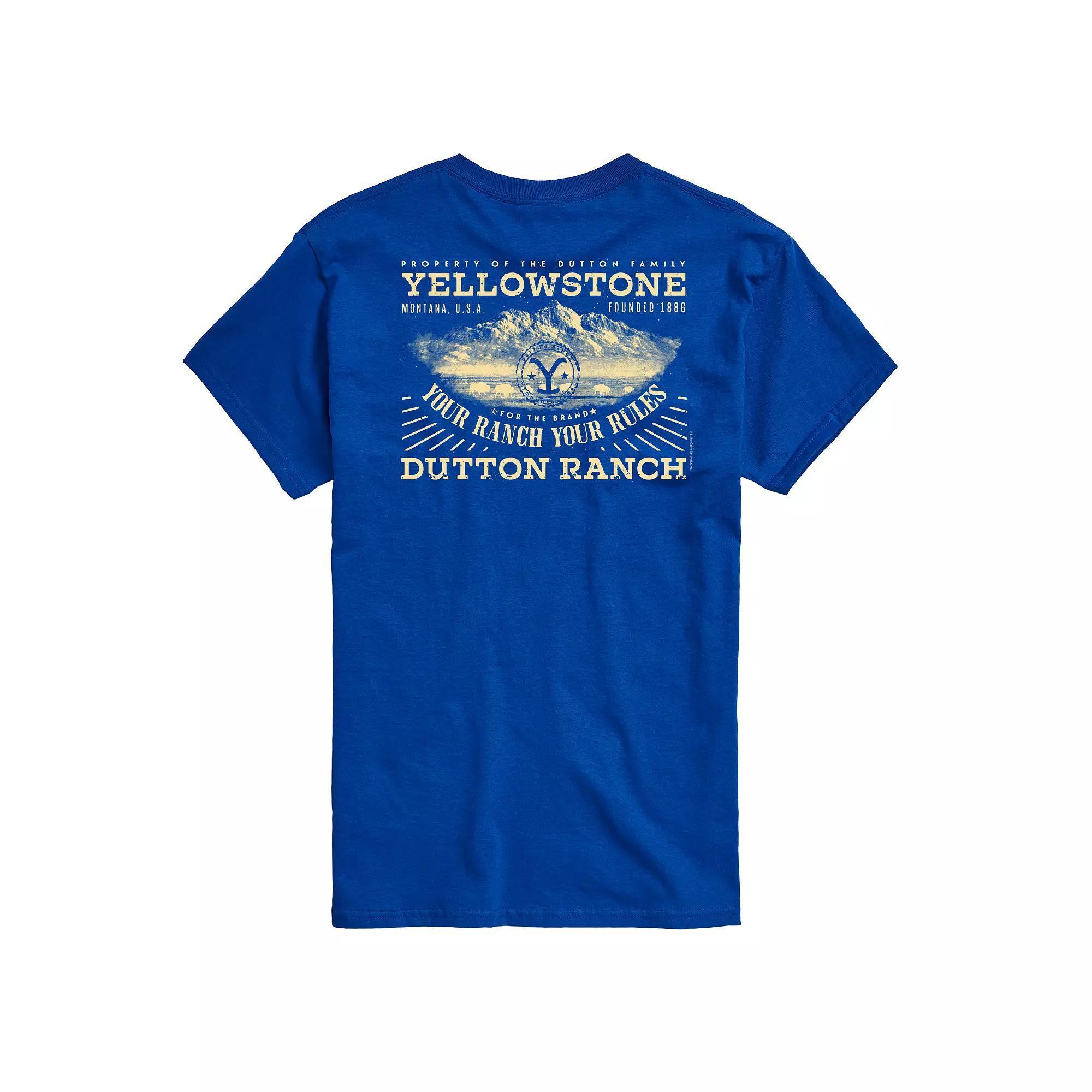Mens Yellowstone Property Of Dutton Family Graphic Tee Red Product Image