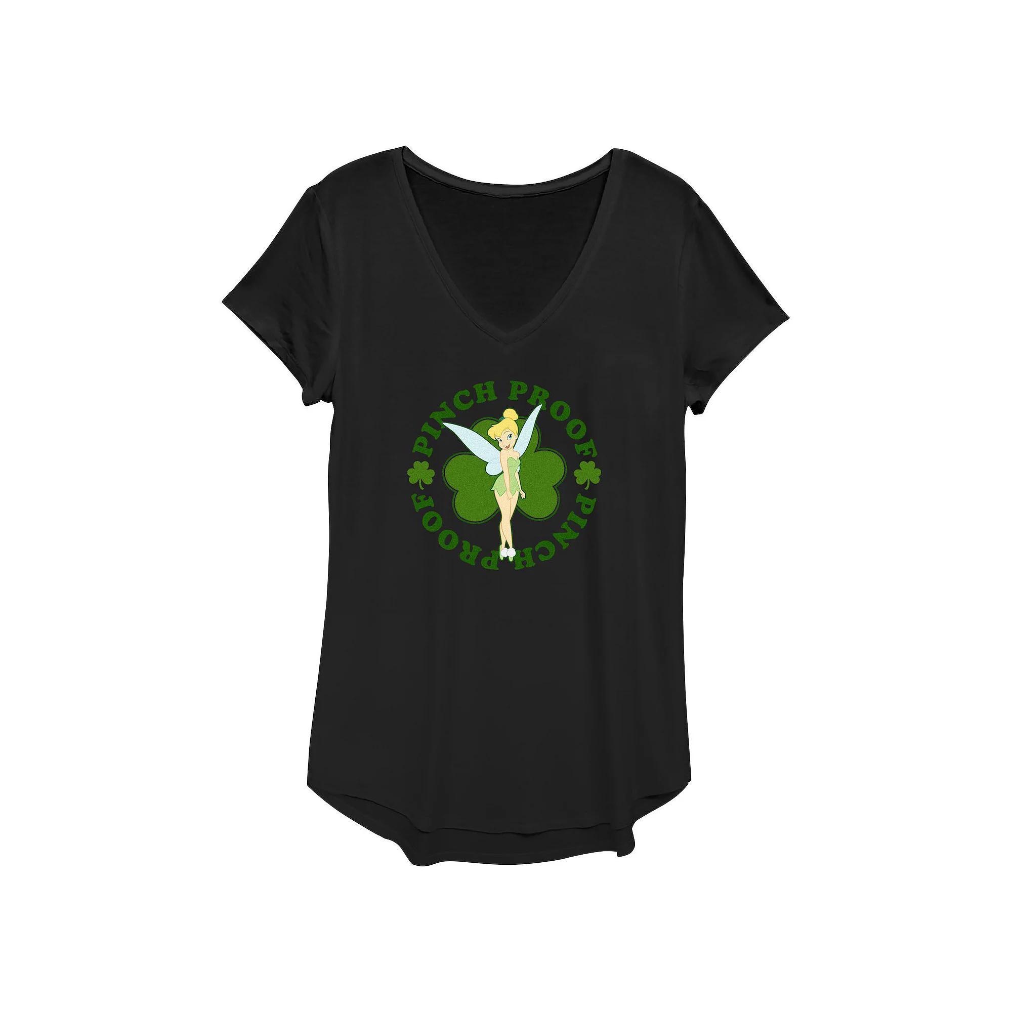 Disney's Tinker Bell Pinch Proof Women's Graphic Tee, Size: XS, Black Product Image