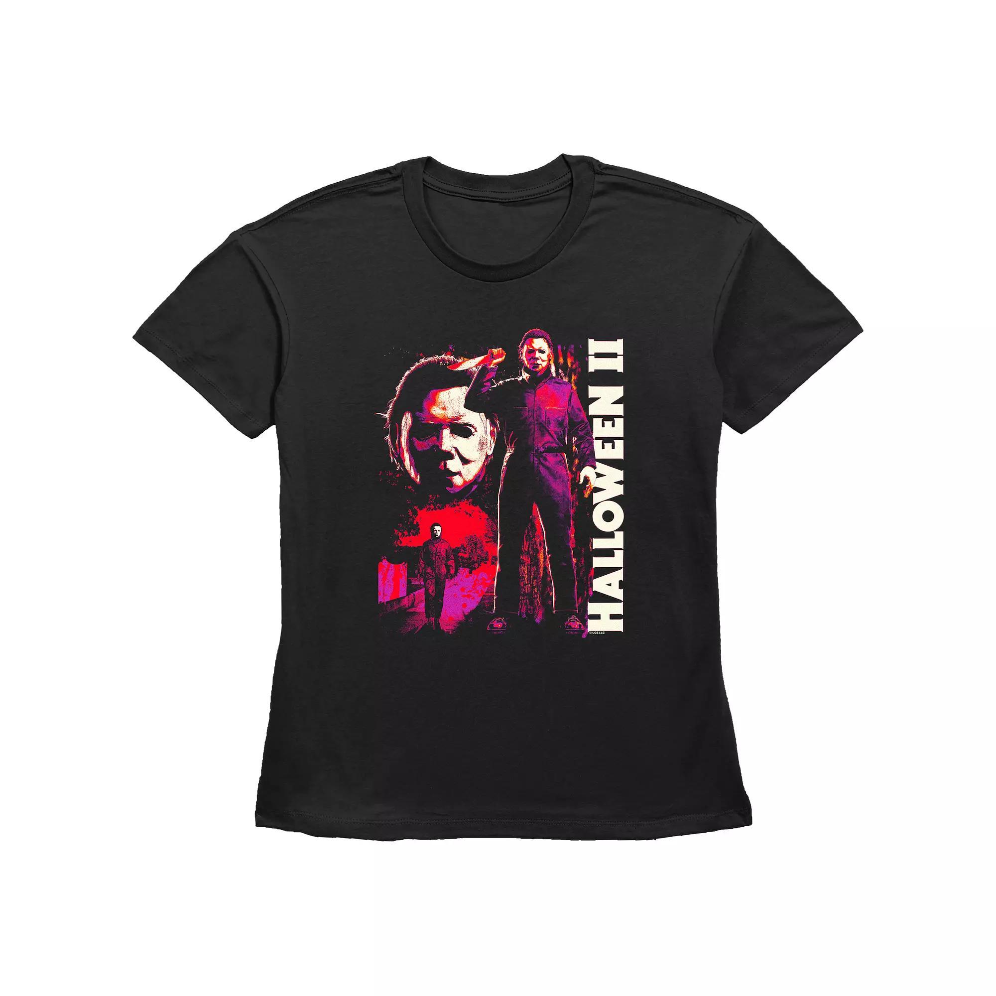 Women's Halloween II Michael Myers Graphic Tee, Size: Medium, Black Product Image