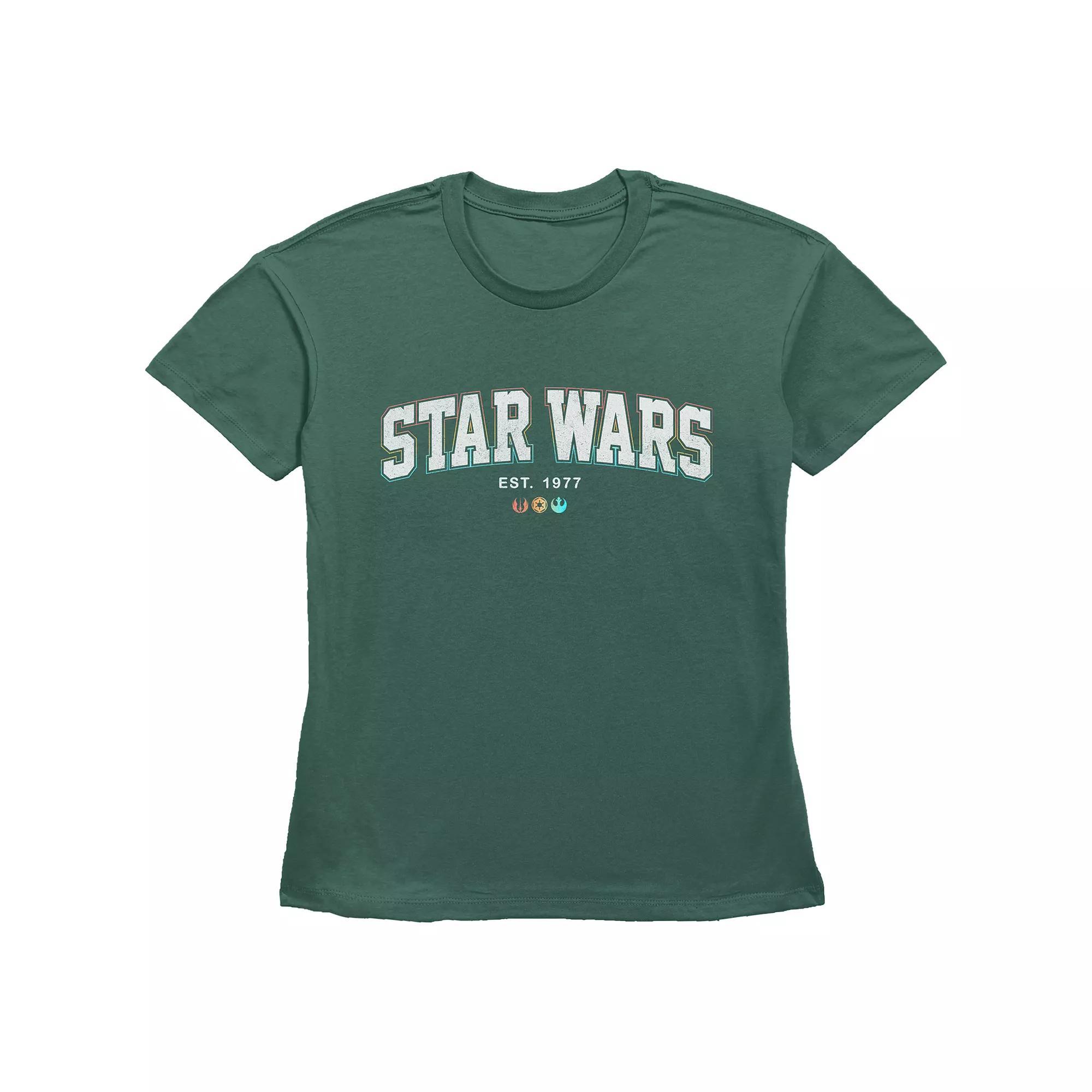 Women's Star Wars Rebel Mom Basic Fit Graphic Tee, Size: Small, Blue Product Image