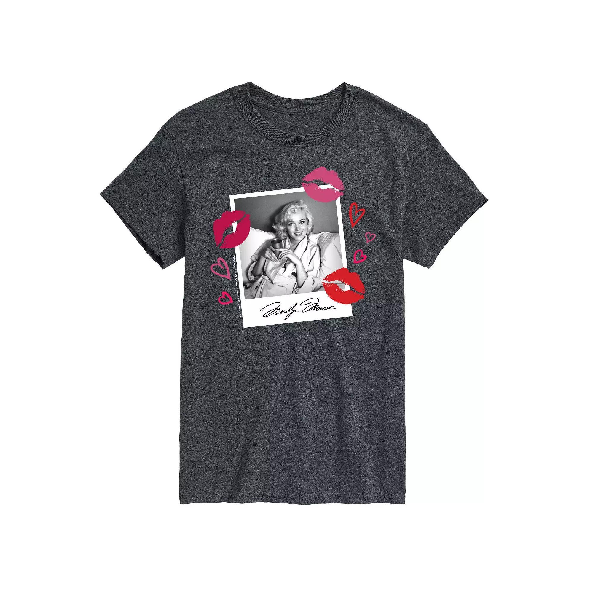 Mens Marilyn Monroe Photo Kiss Collage Tee Product Image