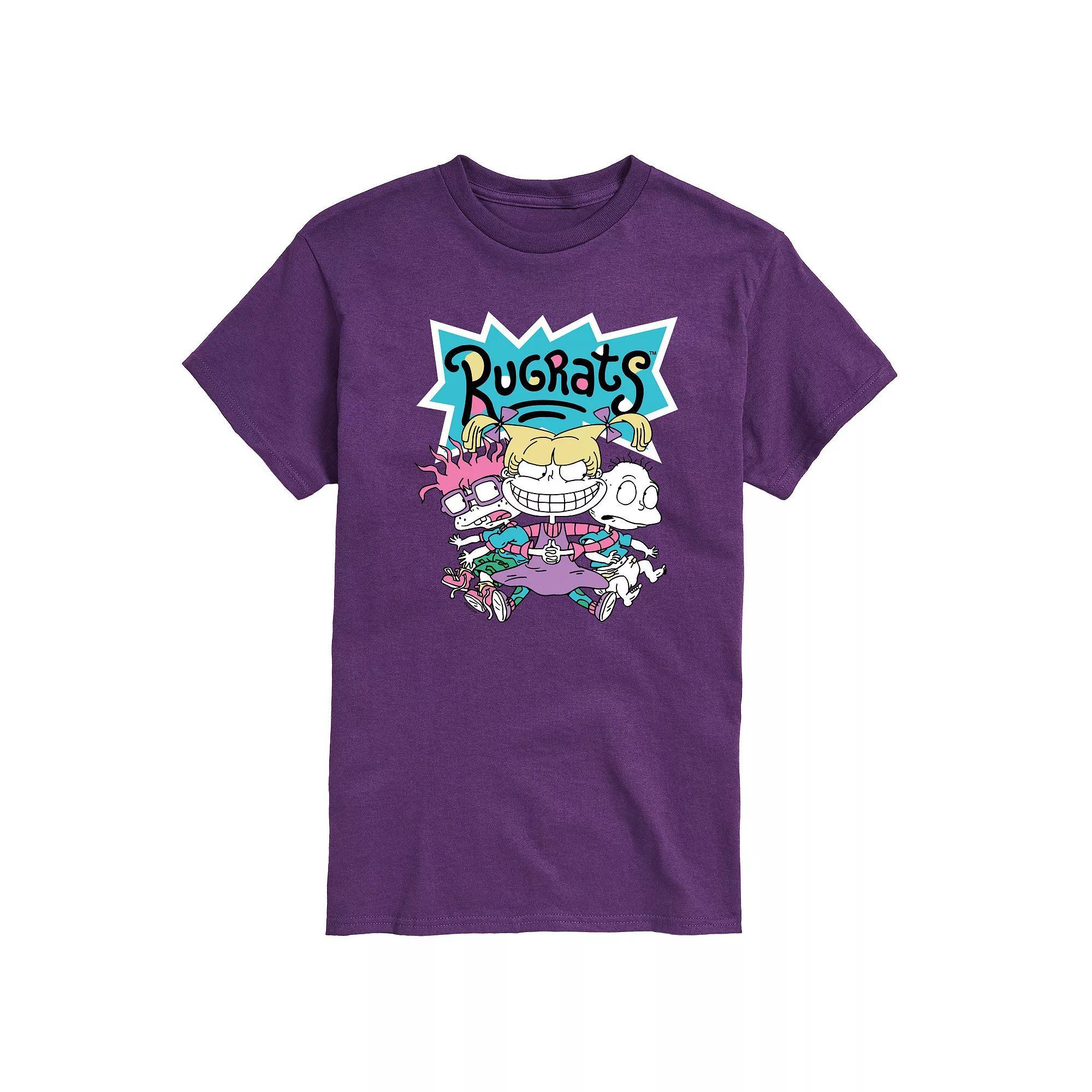Mens Rugrats Squad Graphic Tee Blue Product Image