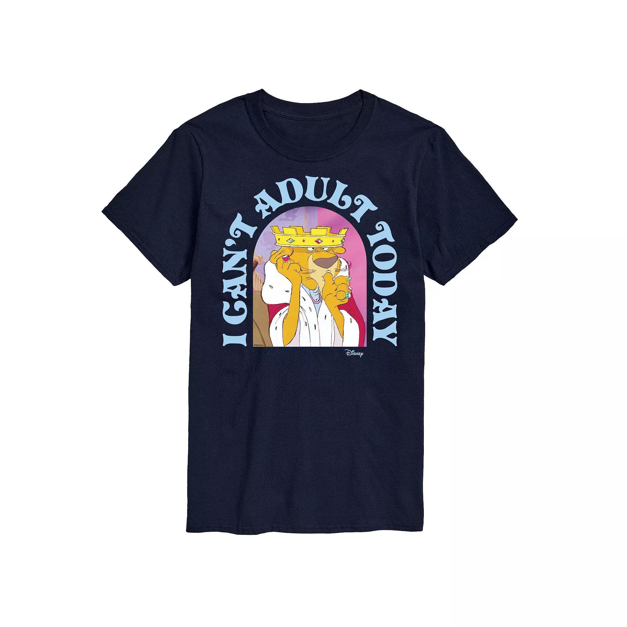 Disneys Robin Hood Prince John Mens Graphic Tee Blue Product Image