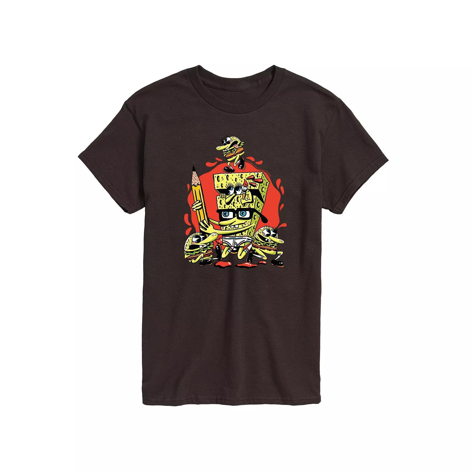 Mens SpongeBob SquarePants Graphic Tee Product Image
