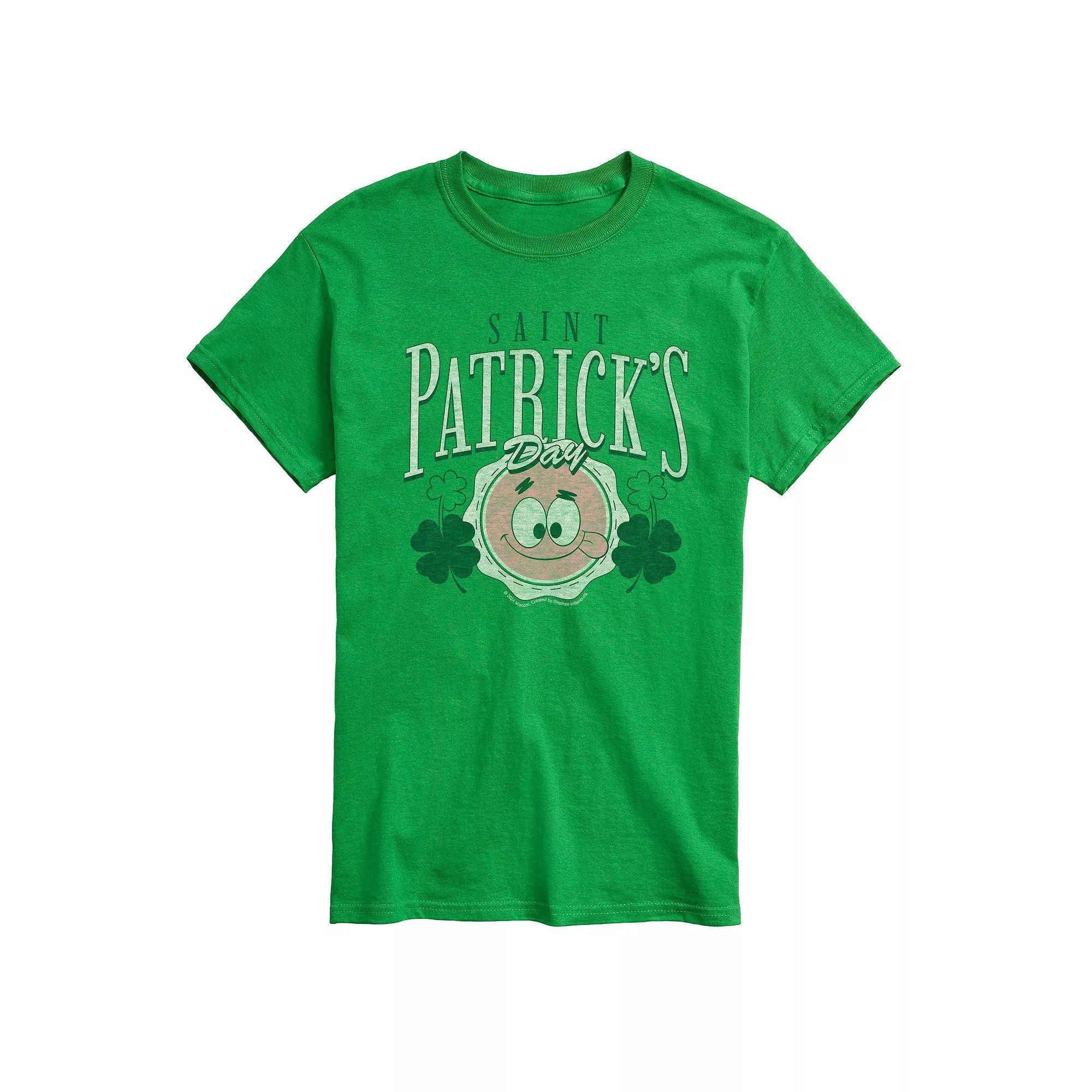 Mens SpongeBob SquarePants St. Patricks Day Graphic Tee Product Image