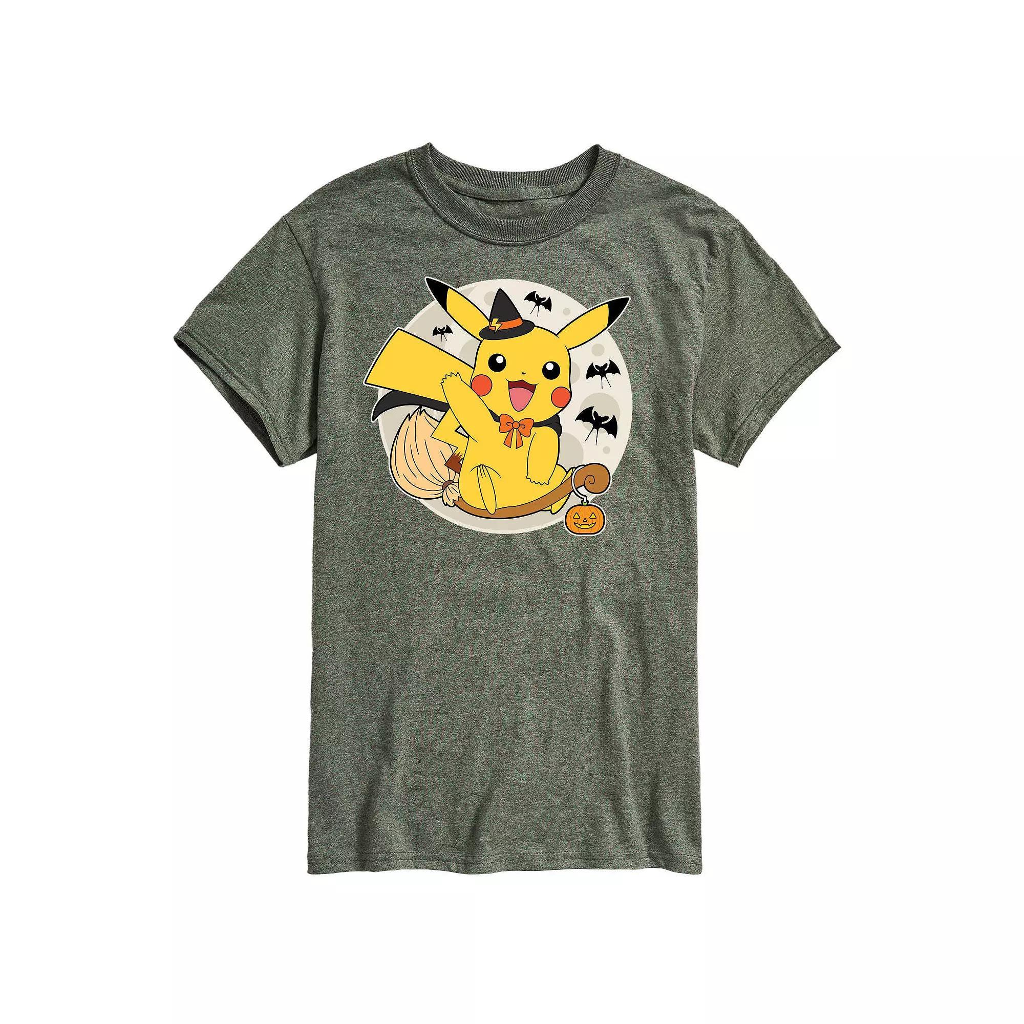 Mens Pokemon Pikachu Moon Witch Graphic Tee Product Image