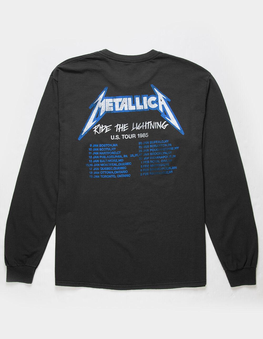 METALLICA Tour Mens Long Sleeve Tee - BLACK Product Image