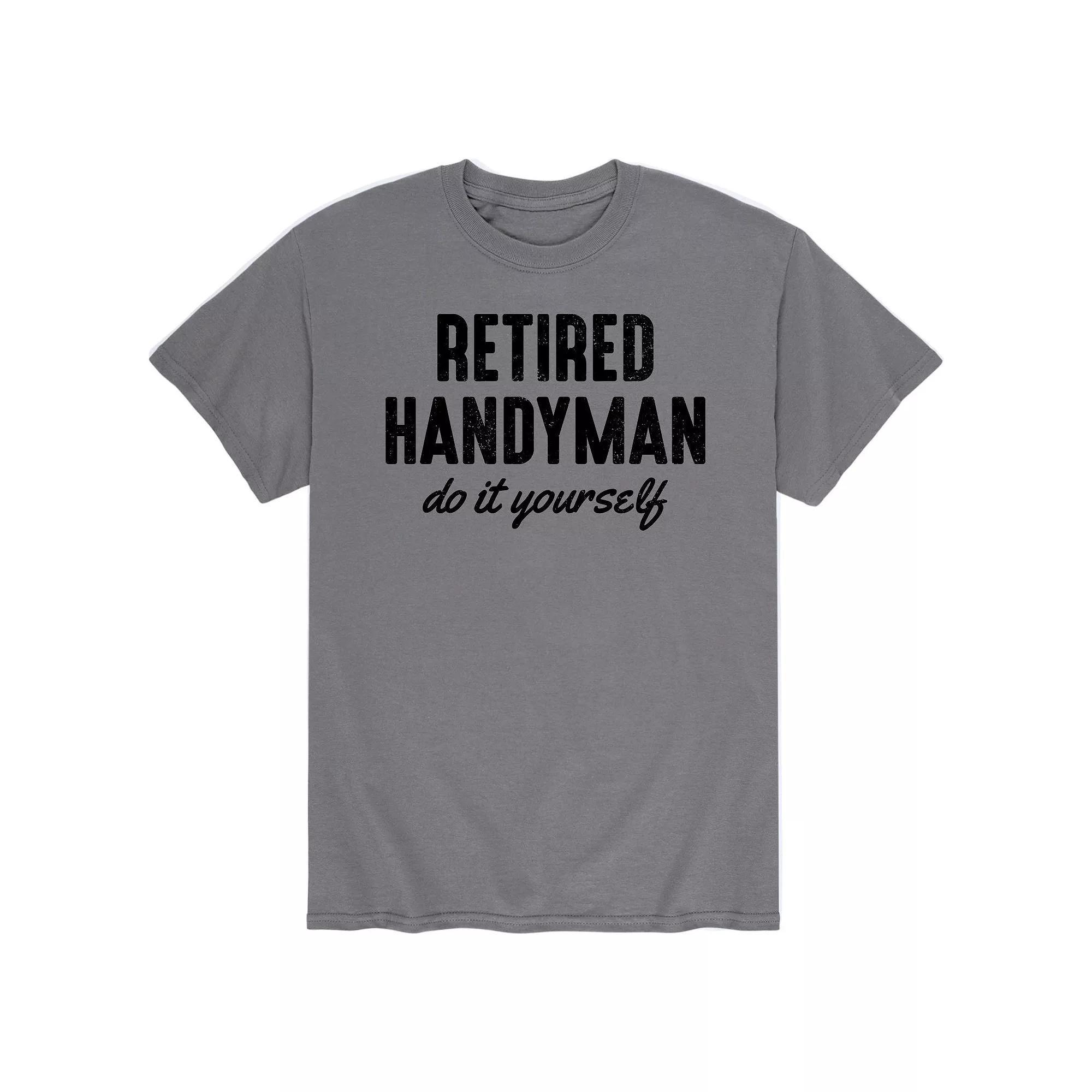 Men's Retired Handyman Tee, Size: Medium, Grey Product Image