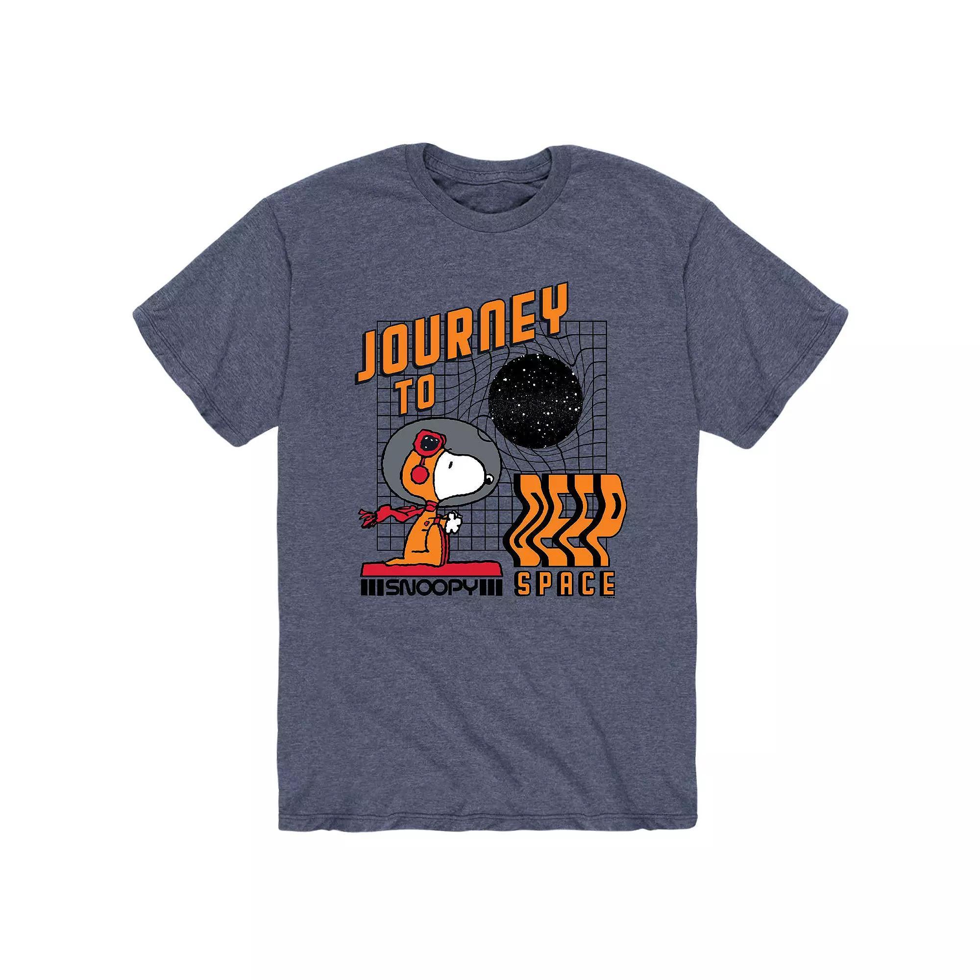 Mens Peanuts Snoopy Journey To Deep Space Tee Product Image