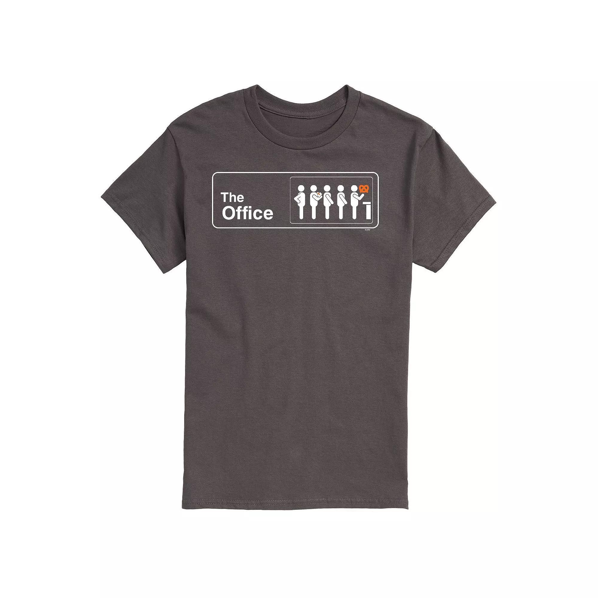 Men's The Office Pretzel Day Tee, Size: Medium, Grey Product Image