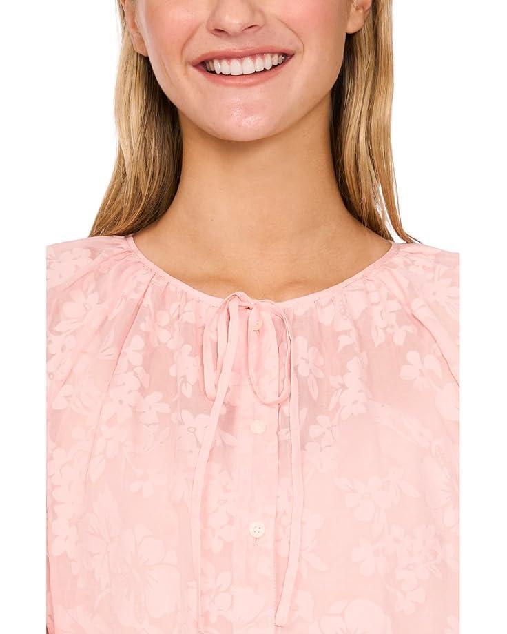 Short Flutter Sleeve Crew Neck Top Product Image