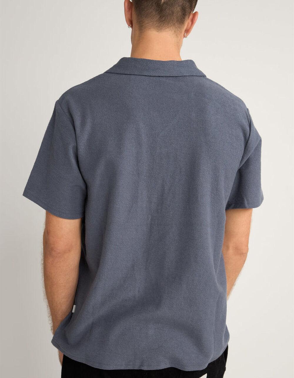 RHYTHM Vintage Terry Mens Polo Shirt - NAVY Product Image