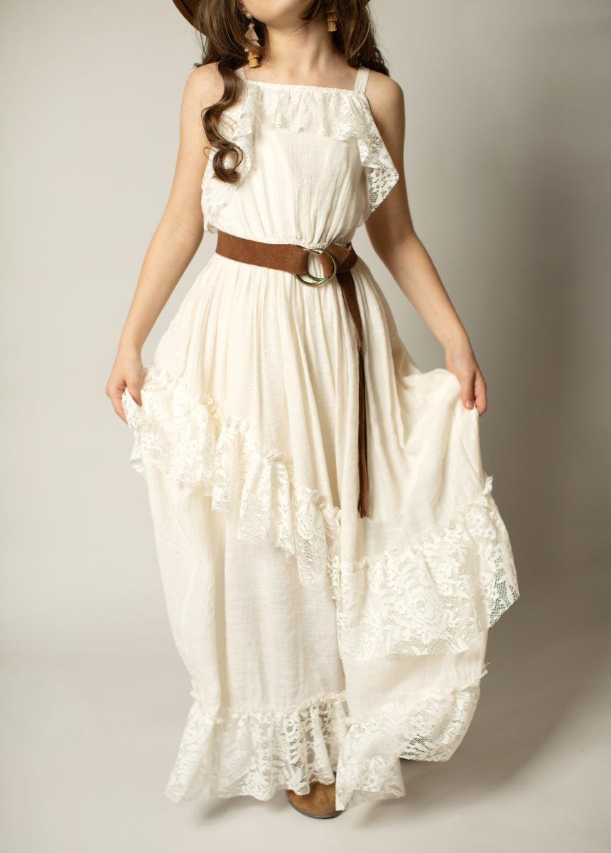 Siti Dress in Cream Girls Product Image