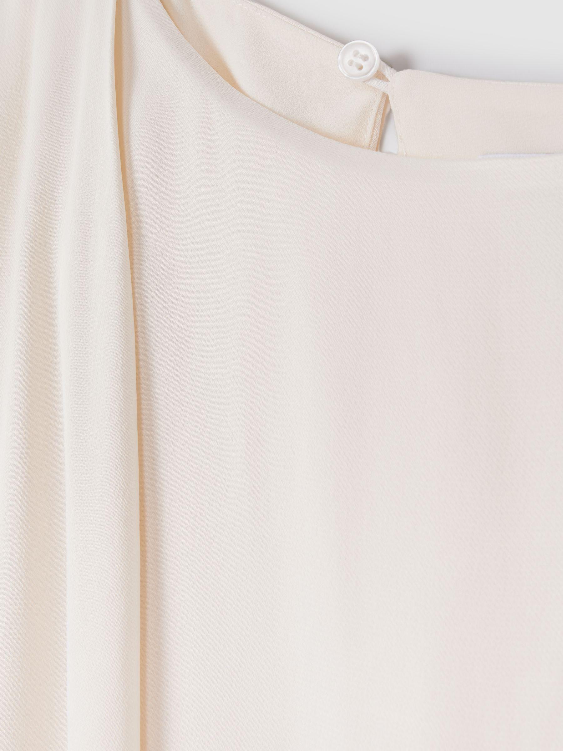 Draped Jumpsuit in Ivory Product Image