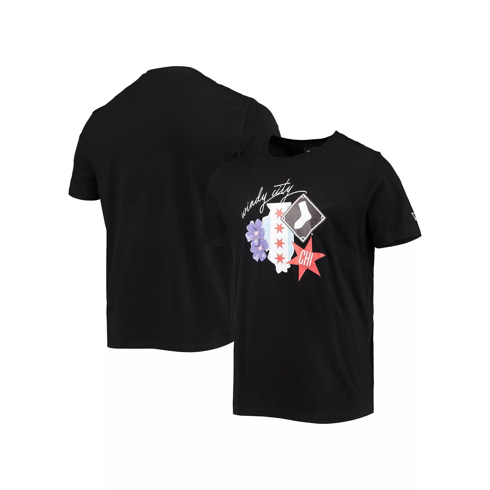 Men's New Era Black Chicago White Sox City Cluster T-Shirt, Size: XL Product Image