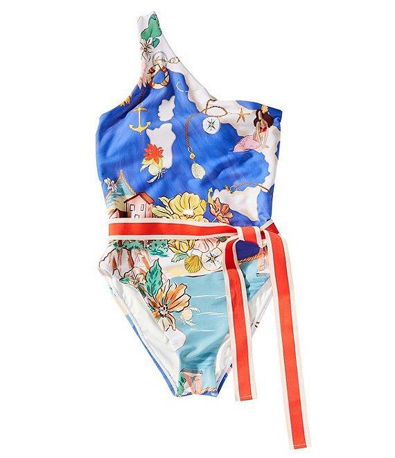 Antonio Melani Hailey Linen Blend Ocean Print Coordinating Shorts Product Image
