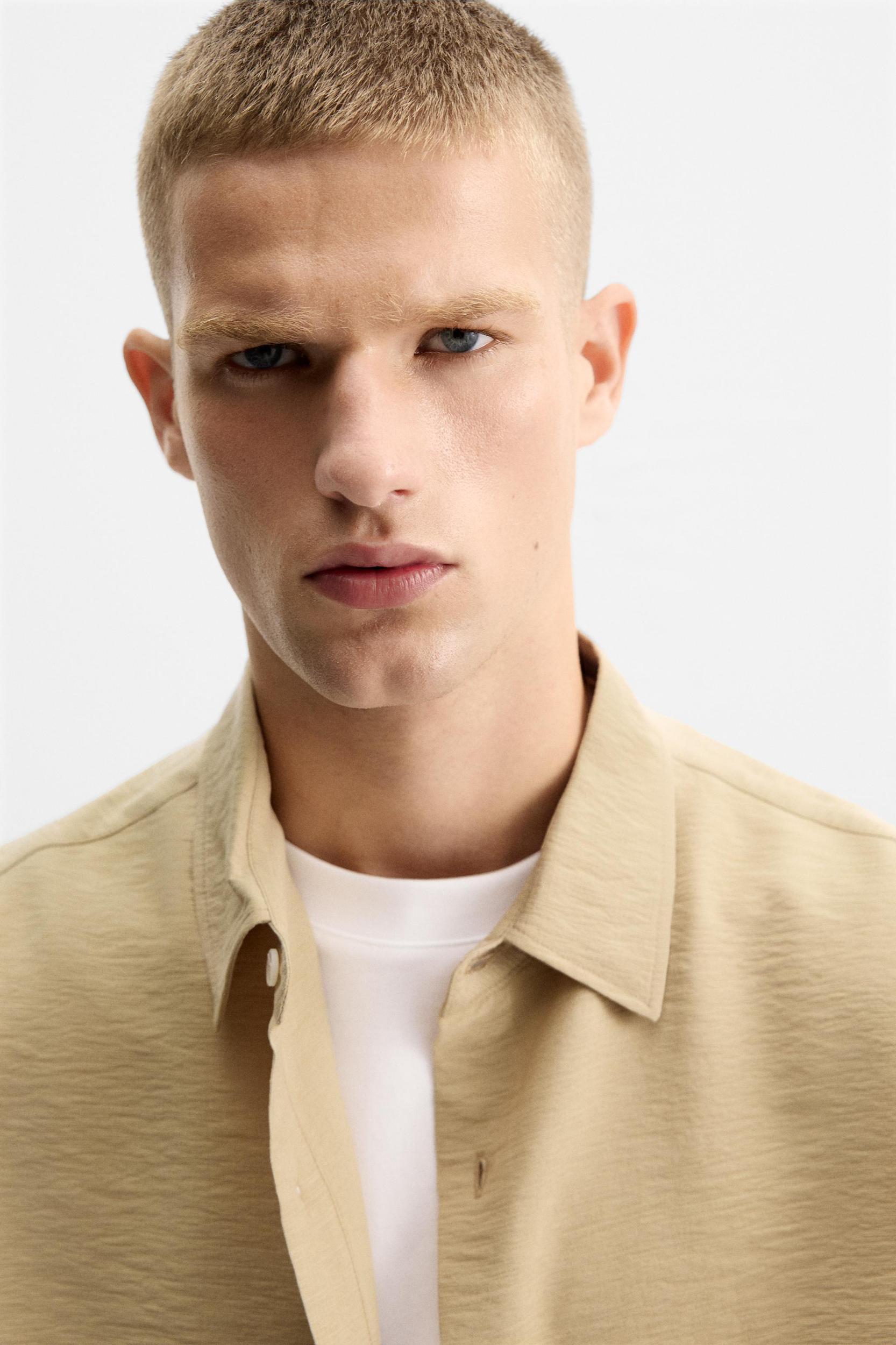 STRUCTURED VISCOSE BLEND SHIRT Product Image