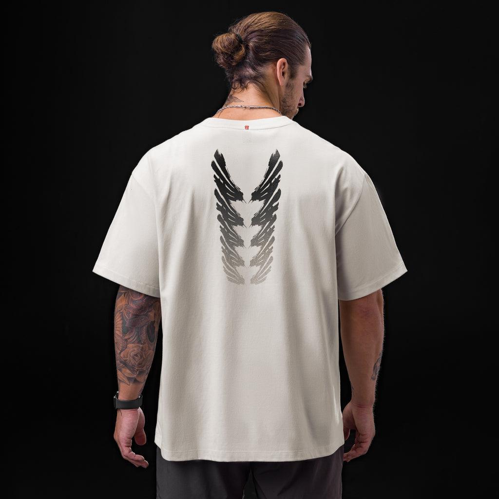 0797. Tech Essential™ Relaxed Tee - Stone "Brush Stroke" Product Image
