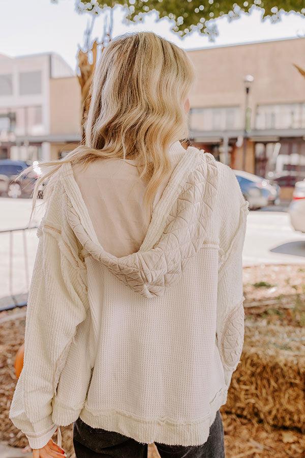 Misty Starlight Light Weight Knit Jacket in Ivory Product Image
