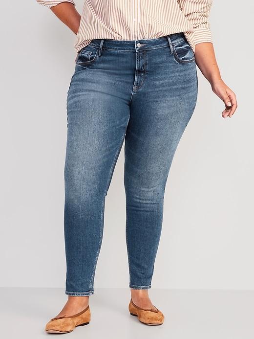 Mid-Rise Rockstar Super-Skinny Ankle Jeans Product Image