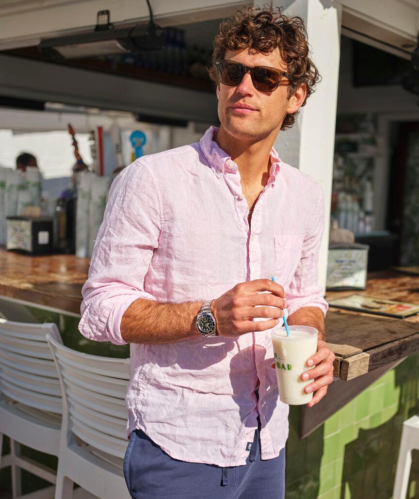 Surfside Solid Linen Shirt Product Image