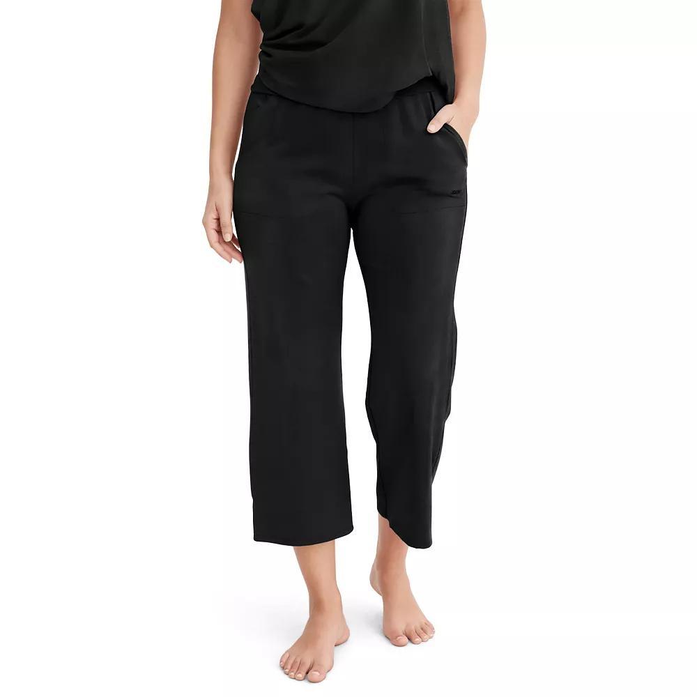 Women's Jockey® Soft Touch Luxe Cropped Pajama Pants in Regular & Plus Size, Size: Small, Coastal Floral Product Image
