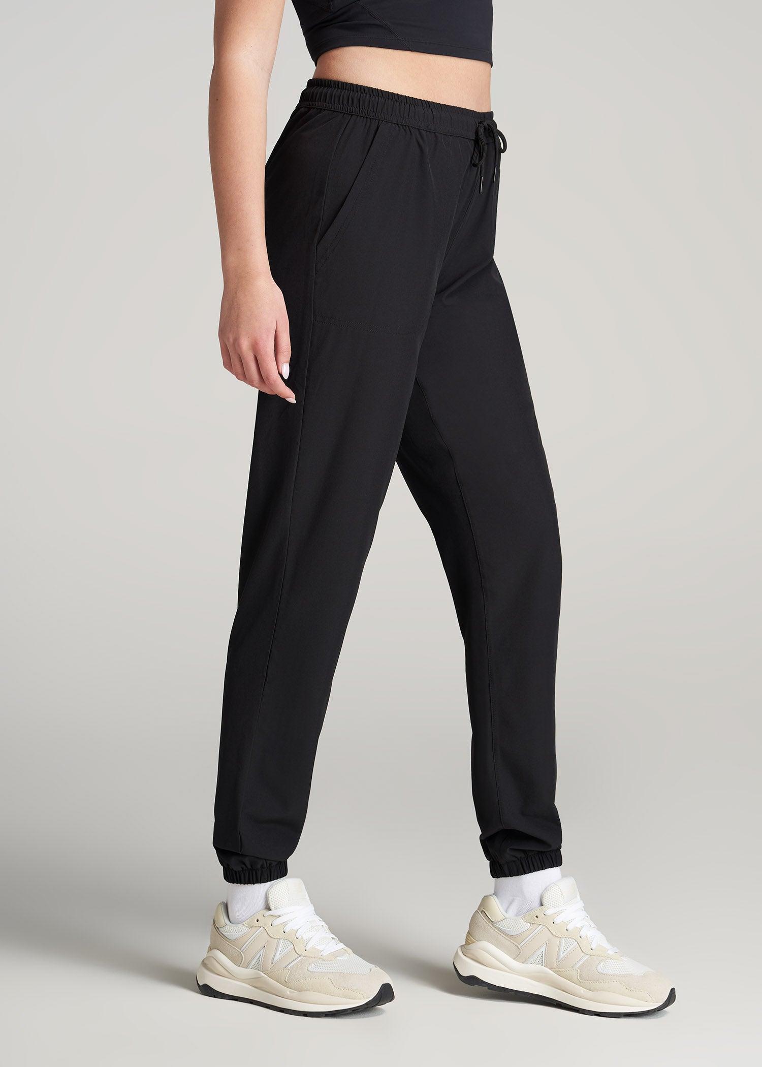 Hybrid Joggers for Tall Women in Black Product Image