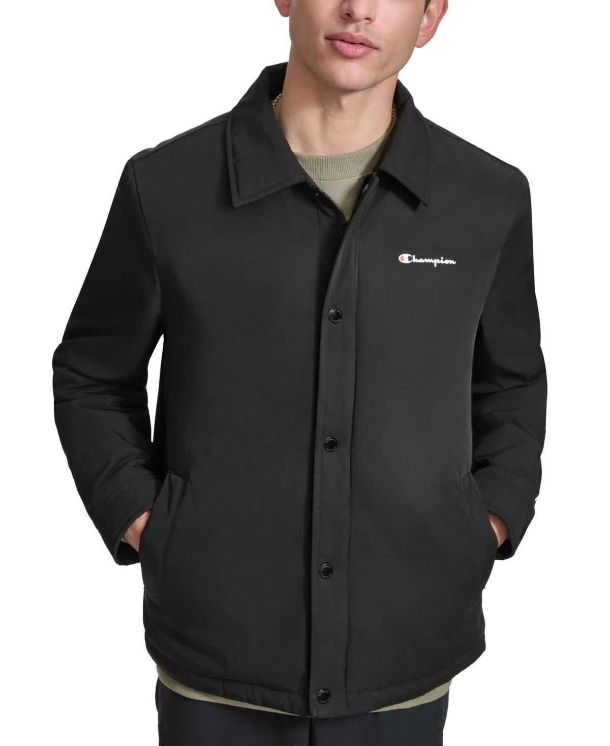 Men's Champion® Coaches Jacket, Size: Large, Black Product Image