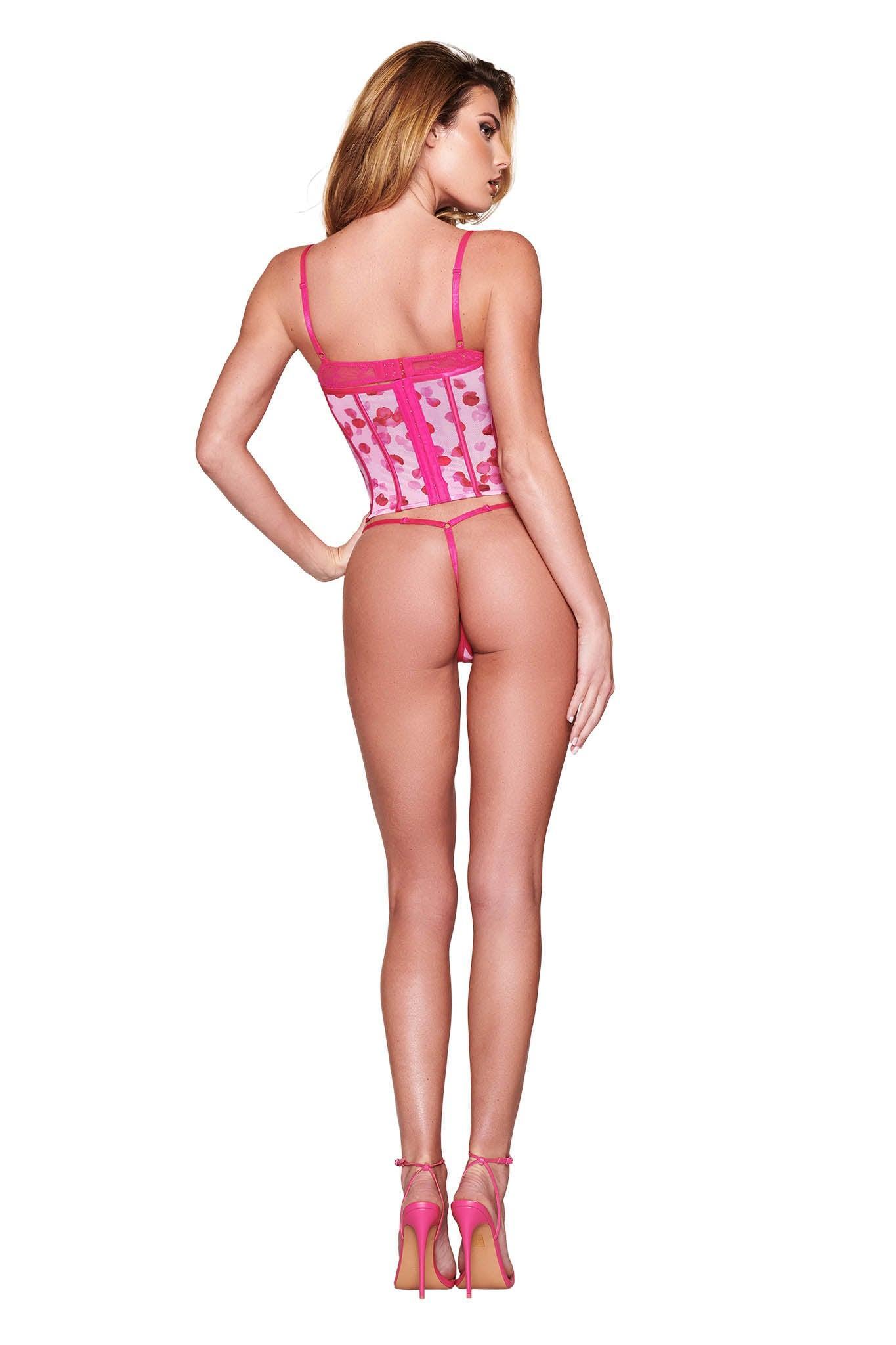 ROSALIA BUSTIER SET - PINK : PRETTY PETAL Product Image