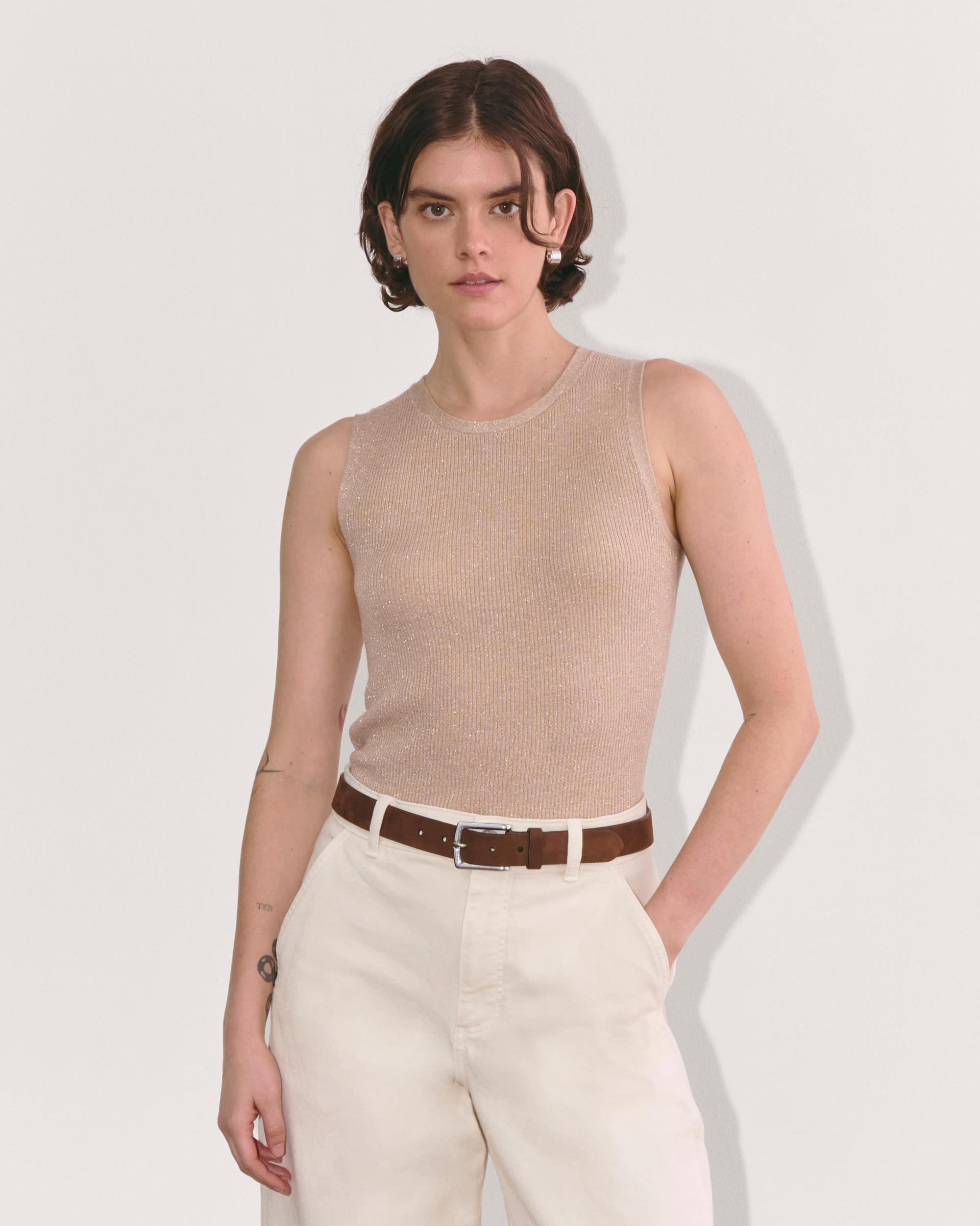 The Tank in Lurex Merino Product Image