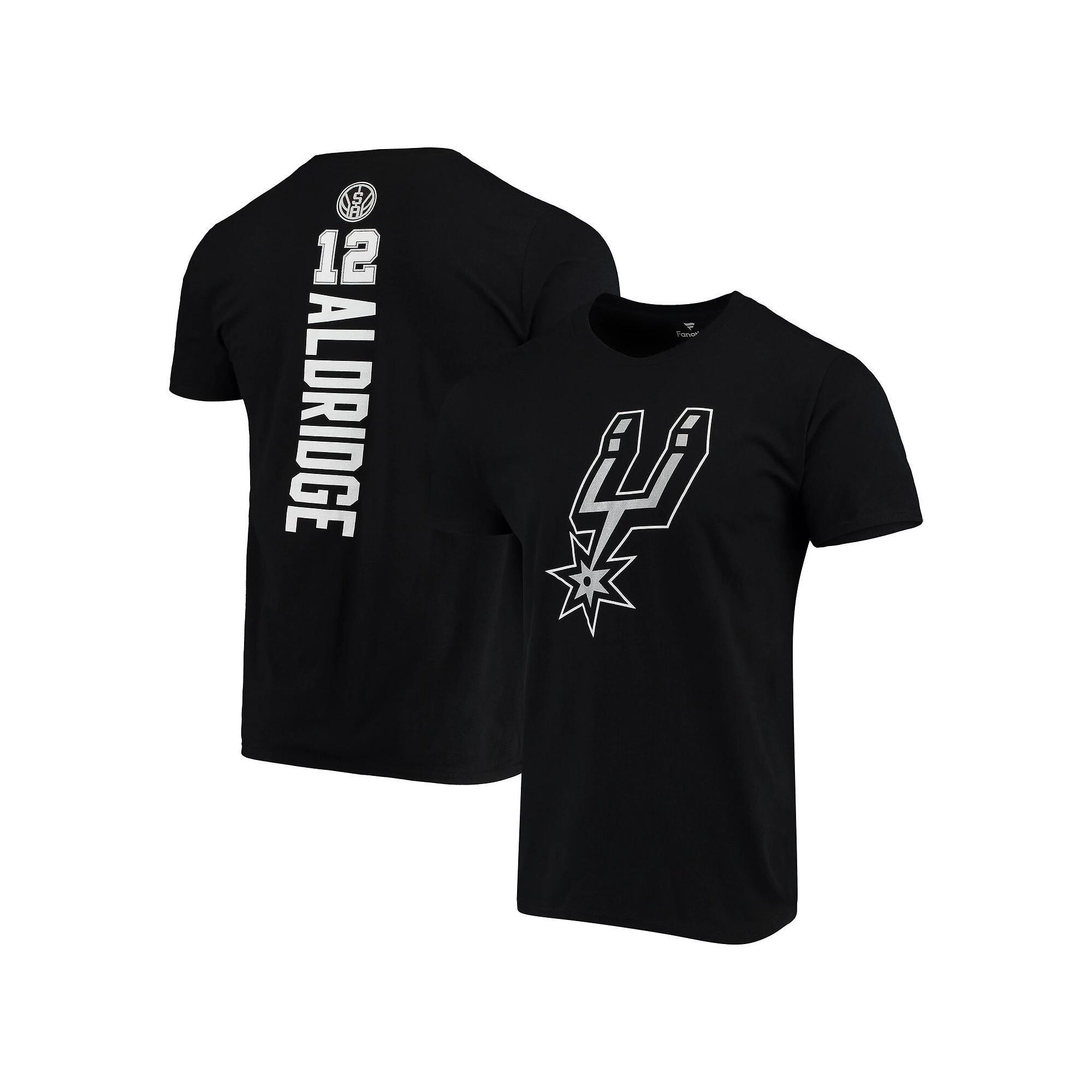 Men's Fanatics Branded LaMarcus Aldridge Black San Antonio Spurs Team Playmaker Name & Number T-Shirt, Size: Small Product Image