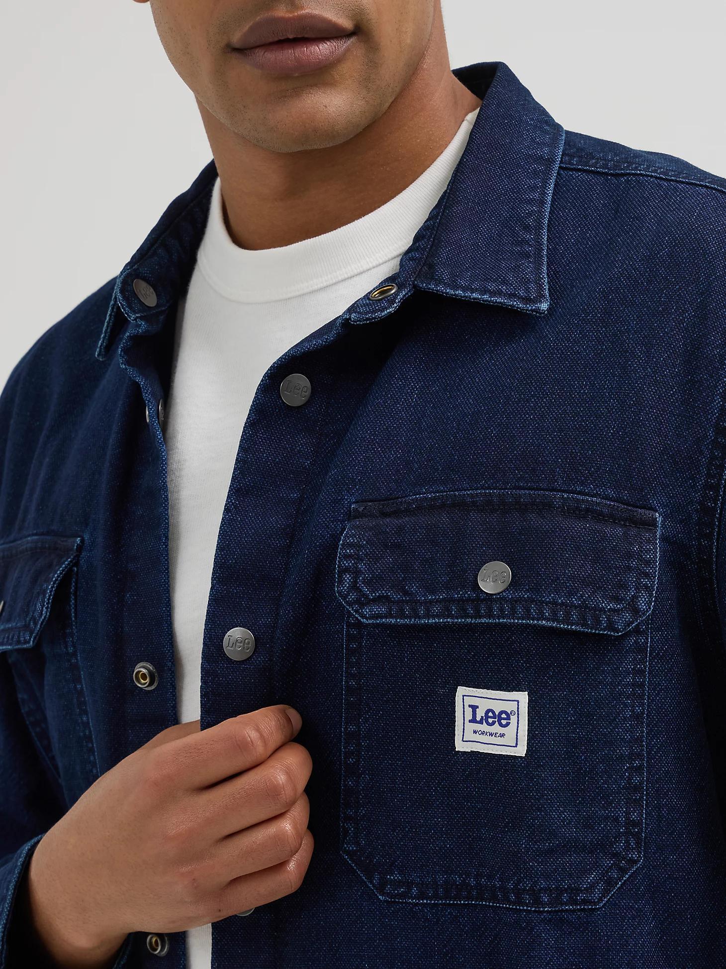Men's Relaxed Fit Workwear Denim Overshirt | Men's Tops & Tees | Lee® Product Image