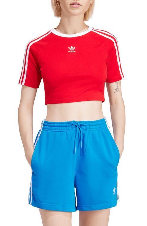 adidas Originals Crop Baby Tee in Black at Nordstrom, Size X-Small Product Image