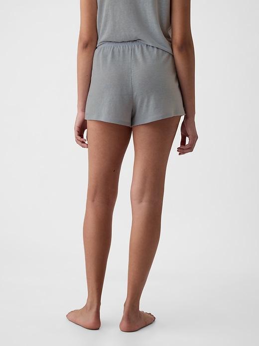 Linen-Blend PJ Shorts Product Image